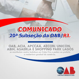 Leia mais sobre o artigo ENTIDADES CONTRA O LOCKDOWN