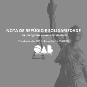 Leia mais sobre o artigo NOTA DE REPÚDIO E SOLIDARIEDADE